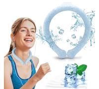 Tubo de enfriamiento para el cuello, enfriador de cuello con anillo de hielo para climas extremadamente calurosos y calor de verano, envolturas de cuello reutilizables para trabajadores al aire libre,