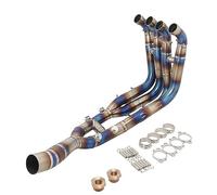Tubo De Enlace De Cabecera De Aleación De Titanio Real De Escape De Sistemas Completos De Motocicleta Para S1000RR 2019-2022 S1000R 2021 2022 Automotor(1)