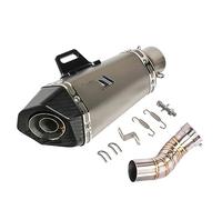 Tubo De Enlace De Cabecera De Tubo De Aleación De Titanio Real De Escape De Sistemas Completos De Motocicleta Para KAWASAKI Para Ninja 900 Z900 E A2 2017-2019 calle(6)