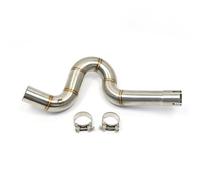 Tubo De Enlace De Tubo Medio Tubo de escape acero inoxidable para motocicleta Pit Bike, tubo enlace intermedio para Benelli 502C 502X TRK502 TRK 502 2016-2018(TRK502)