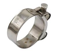 Tubo De Enlace Medio Escape 26-63 Mm Silenciador Tipo Slip-on Abrazadera Tipo Banjo para Escape De Motocicleta Abrazaderas para Manguera Clip Sección Intermedia del Escape(52-55mm)
