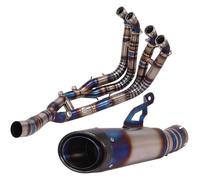 Tubo De Enlace Medio Escape para BMW S1000RR 2019-2022 S1000R 2021 2022 Silenciador Escape De Aleación Titanio Motocicleta Tubo Cola Enlace Delantero(3)