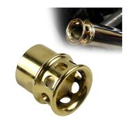 Tubo De Enlace Medio Escape para Dyna para SPO&rtster XL1200 Iron 833 Road King Electra Street Glide Latón Retro Punta Perforada Tubo Silenciador De Motocicleta(C 2.5 Inch)