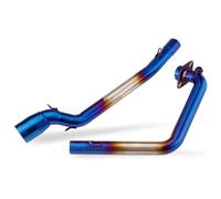 Tubo De Enlace Medio Escape para Suz&uki GSX-R150 GSX-R125 GSX150R GSX R150 GSX125R 2017-2022 Silenciadores De Extremo De Escape De Motocicleta Tubo De Conexión De Enlace Medio(Azul)