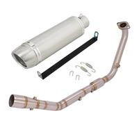 Tubo De Enlace Medio Escape para Y&amaha YZF R15 V3 V4 R125 MT125 2020-2023 Silenciadores De Extremo De Escape De Motocicleta Silenciador De Tubo De Enlace Delantero Modificado(Type 7)