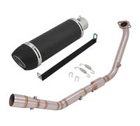 Tubo De Enlace Medio Escape para Y&amaha YZF R15 V3 V4 R125 MT125 2020-2023 Silenciadores De Extremo De Escape De Motocicleta Silenciador De Tubo De Enlace Delantero Modificado(Type 1)