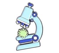 Tubo de ensayo de pin de esmalte para mujer, molécula de ADN, broche de aleación, Klein, Metal no precioso