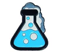 Tubo de ensayo de pin de esmalte para mujer, molécula de ADN, broche de aleación, Klein, Metal no precioso