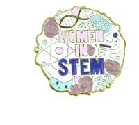 Tubo de ensayo de pin de esmalte para mujer, molécula de ADN, broche de aleación, Klein, Metal no precioso