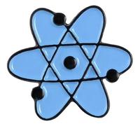 Tubo de ensayo de pin de esmalte para mujer, molécula de ADN, broche de aleación, Klein, Metal no precioso