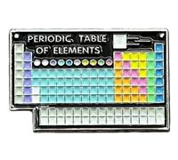 Tubo de ensayo de pin de esmalte para mujer, molécula de ADN, broche de aleación, Klein, Metal no precioso