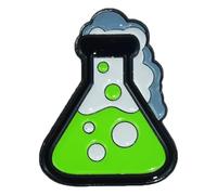 Tubo de ensayo de pin de esmalte para mujer, molécula de ADN, broche de aleación, Klein, Metal no precioso