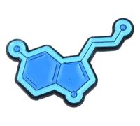 Tubo de ensayo de pin de esmalte para mujer, molécula de ADN, broche de aleación, Klein, Metal no precioso