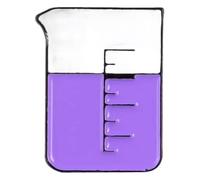 Tubo de ensayo de pin de esmalte para mujer, molécula de ADN, broche de aleación, Klein, Metal no precioso