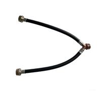 Tubo de entrada flexible de 30 cm, manguera de alimentación de goma resistente a altas temperaturas, con tuercas de aleación de zinc, color negro