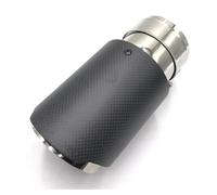 Tubo De Escape 1 Pieza De Tubo De Escape Universal De Acero Inoxidable Recubierto De Fibra De Carbono Punta Trasera Escape De Coche Garganta Cola(63MM IN 101MM out)