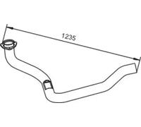 Tubo de escape 64186 DINEX