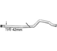 Tubo de escape 889-183 BOSAL para PEUGEOT 206 Hatchback