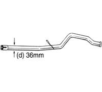 Tubo de escape 889-189 BOSAL para PEUGEOT 206 Hatchback