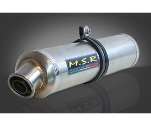 TUBO DE ESCAPE APROBADO MSR BMW F650ST F 650 ST 1993/02 / FUNDURO CLASSIC REDONDO ACERO INOXIDABLE