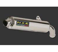 TUBO DE ESCAPE APROBADO MSR SILENCIADOR MOTO VINTAGE HONDA NTV 650 REVERE 1995/98 ROUNDCIL ACR