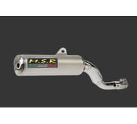 TUBO DE ESCAPE APROBADO MSR SILENCIADOR MOTO VINTAGE HONDA NX 250 ROUNDBRIEF AACBR