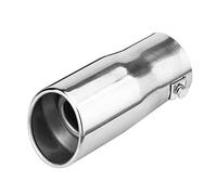Tubo de Escape Coche, 30-51 mm Cola de Escape Coche Adaptador de Tubo de Escape Universal Cola Escape Coche de Acero Inoxidable para Montaje Universal en la Mayoría de los Coches Sedán (Slant)