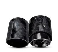 Tubo De Escape Coche para Mini para Cooper F54 F55 F56 F57 F60 R55 R56 R57 R58 para Cooper S 1 Uds Estilo Cromo Negro Tubo Punta Escape Fibra Carbono Forjado Tubo De Escape para Coche(Inlet 85mm)