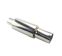 Tubo de Escape Coche Silenciadores De Escape Universales De Acero Inoxidable Para Coche De 2" Y 2,5" A 3" Color Azul Y Plateado.(Colorful 51MM)