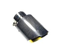 Tubo De Escape Coche Sistema de escape con punta silenciador carbono, tubo Universal oro inoxidable(ID 48mm-OD 89mm)