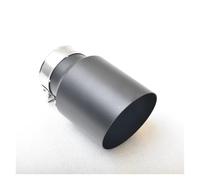 Tubo de Escape Coche Tubo De Escape De Coche Negro Esmerilado Boca Inclinada Punta Modificación Universal Para Automóviles.(10)