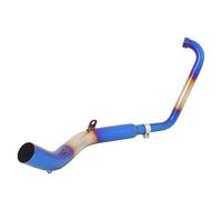 Tubo de escape Completo De Escape Motocicleta Tubo De Conexión Frontal Modificado Con Silenciador Catalizador Para Zontes Para ZT125 U1 G1 Z1 Z2 2021 2022(Azul)