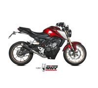Tubo de Escape Completo MIVV Alto Inoxidable Negro Gppro Honda CB 125R
