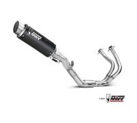 Tubo de Escape Completo MIVV Alto Inoxidable Negro Gppro Kawasaki Z650 2024