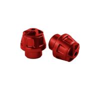 Tubo de escape con barra anticaída y bola anticoli For XMAX 300 400 250 PCX160 NMAX 125 155 150 Za Motorcycle Muffler Sliders Rear Protective Crash Slider Guard(Front Fork Cup RED)