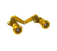 Tubo de escape con barra anticaída y bola anticoli For XMAX 300 400 250 PCX160 NMAX 125 155 150 Za Motorcycle Muffler Sliders Rear Protective Crash Slider Guard(Bumper YELLOW)