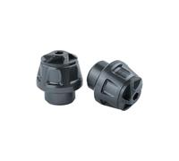 Tubo de escape con barra anticaída y bola anticoli For XMAX 300 400 250 PCX160 NMAX 125 155 150 Za Motorcycle Muffler Sliders Rear Protective Crash Slider Guard(Front Fork Cup Titan)