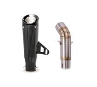 Tubo De Escape Conexión Intermedia con Punta Ventilación para Silenciador Motocicleta Acero Inoxidable para Suzuki GSX-S750 GSR750 BK750