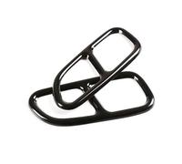 Tubo de Escape Cubierta Punta Silenciador Tubo Escape Garganta Trasera Inoxidable Adornos Para Benz Para CLA W117 2013 2014 2015 2016 Cola de Tubo de Escape(Negro)