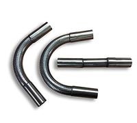 Tubo de escape de acero inoxidable flexible de 60 mm x 250 mm, con extremos de tapón T304 de alta calidad.