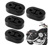 Tubo de escape de caucho, estrellas del tubo de escape,Juego de montaje de escape de goma con reducción de ruido de 4 | Accesorios de automóviles antiarañazos para la reparación del mantenimiento del