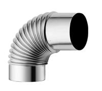 Tubo De Escape De Chimenea De Acero Inoxidable Tubo de acero for estufa, codo, tapa lluvia, revestimiento chimenea, accesorios for chimeneas, 60/70/80/90/100mm(100mm)