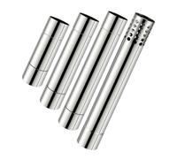 Tubo De Escape De Chimenea De Acero Inoxidable Tubo de extensión humos acero inoxidable, diámetro 6CM, tubos redondos for chimenea, supresor chispas for acampar(30cm-B)