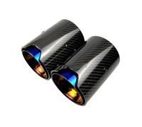 Tubo De Escape De Coche 2 Piezas Para Serie 2 para M235I para M240I (F22/F23) 2014 - Silenciador De Escape De Fibra De Carbono Brillante tubos de escape(Azul)