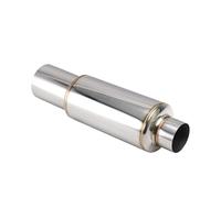 Tubo de escape de coche Acero inoxidable 2 pulgadas 3 silenciador para escape coche piep sistemas salida 4(YZ505d-HE)
