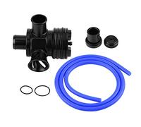 Tubo de escape de coche Blow Off Valve Qiilu Turbo sonido silbato BOV Sopla-Apagado Valvula Simulador para motores 1.8T 2.7T