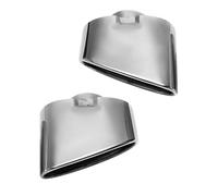 Tubo de escape de coche Par de silenciadores para BMW X5 E70 2008-2013 para escape cromado doble cola para tubo para acero inoxidable