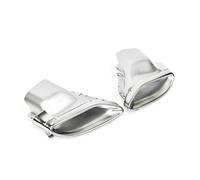 Tubo De Escape De Coche Para Benz Para Clase C Tubo Escape W205 C180 C200 C60 C300 Actualización Tubo Escape El Escape De La Punta Del Silenciador Para C43 tubos de escape(Style Silver 2)