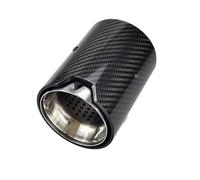 Tubo de escape de coche Para BMW M2 F87 M3 F80 terminales de Para escape silenciador garganta trasera fibra carbono modificado para accesorios puntas tubo(Silver Inlet 63mm)