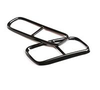 Tubo de escape de coche Para Escape trasero de coche acero inoxidable, negro/plateado, para cubierta tubo, pegatina decorativa silenciador Q7 2016-2019(1)